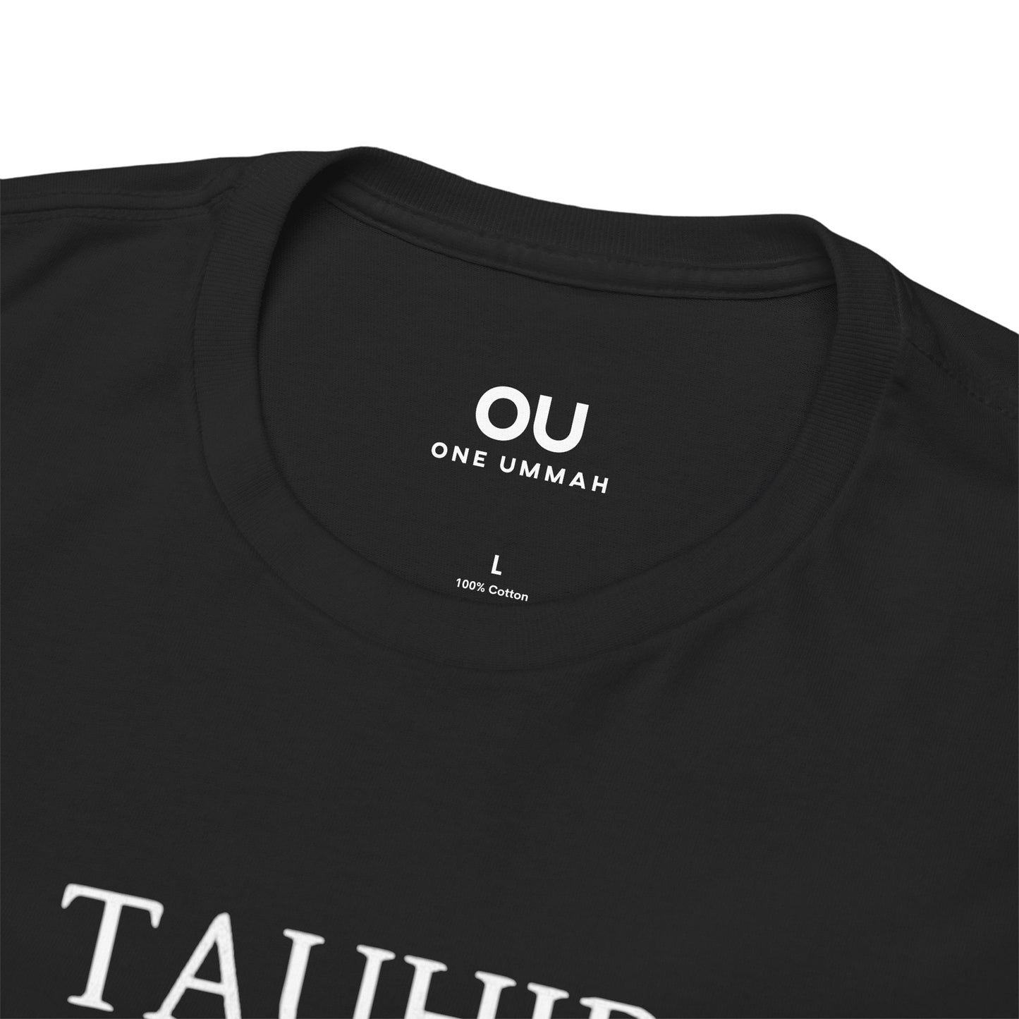 Men's & Women's Heavy Cotton Tee - 'TAUHID' and 'ONE UMMAH' Shirt - Embrace Unity & Faith