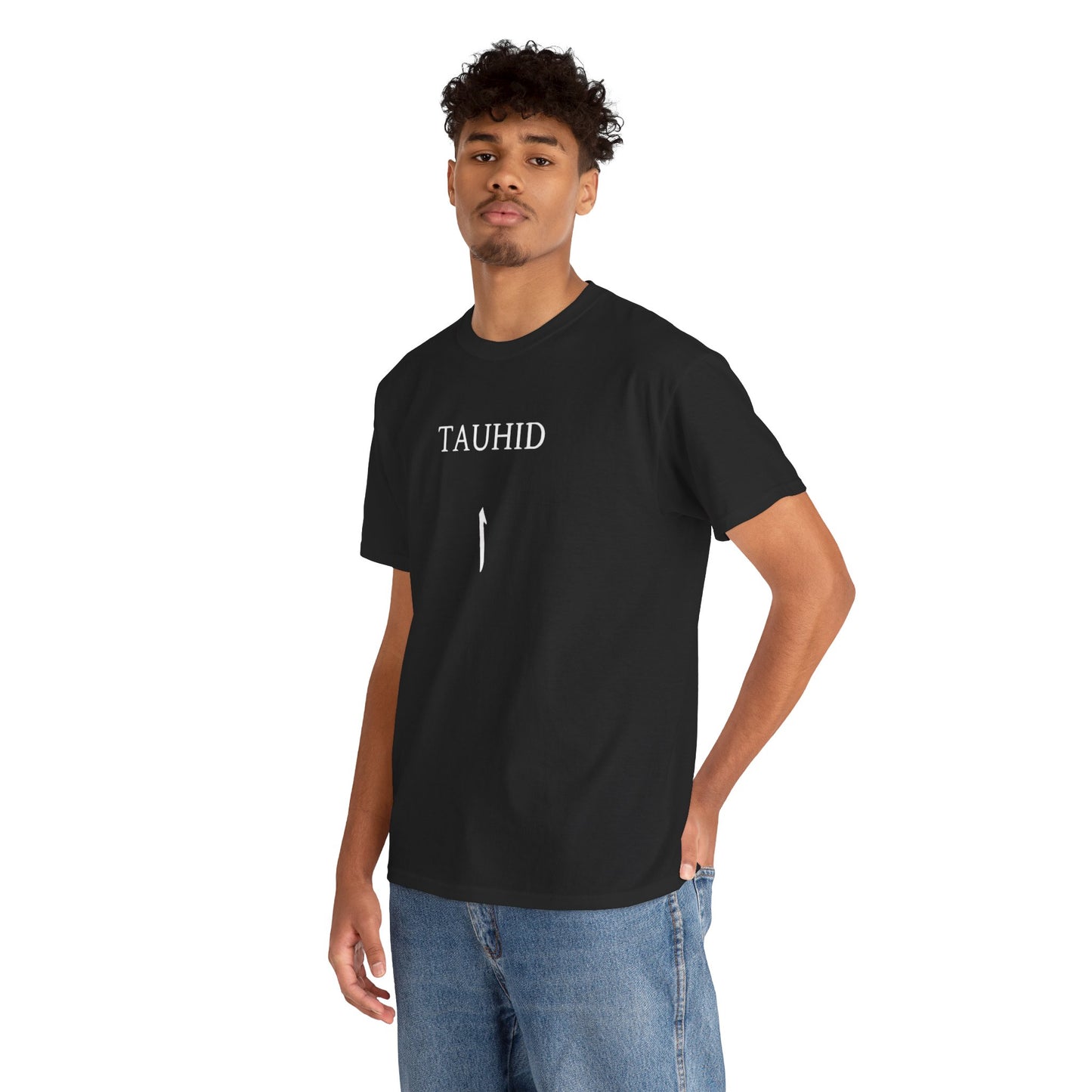 Men's & Women's Heavy Cotton Tee - 'TAUHID' and 'ONE UMMAH' Shirt - Embrace Unity & Faith