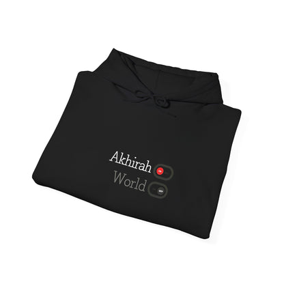 Akhirah ON, World OFF Unisex Heavy Blend™ Hooded Sweatshirt