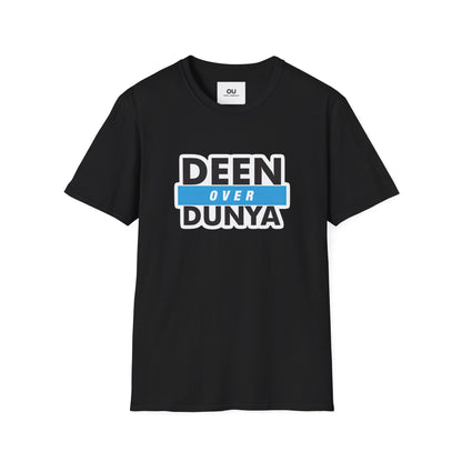 Unisex Softstyle T-Shirt - "Deen Over Dunya" Inspirational Tee | Faith and Community Apparel