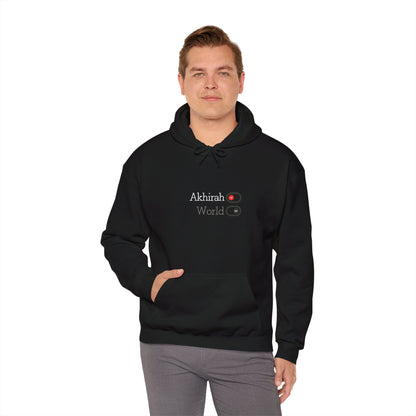 Akhirah ON, World OFF Unisex Heavy Blend™ Hooded Sweatshirt