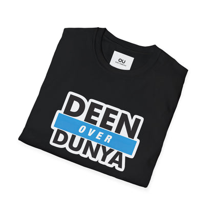 Unisex Softstyle T-Shirt - "Deen Over Dunya" Inspirational Tee | Faith and Community Apparel