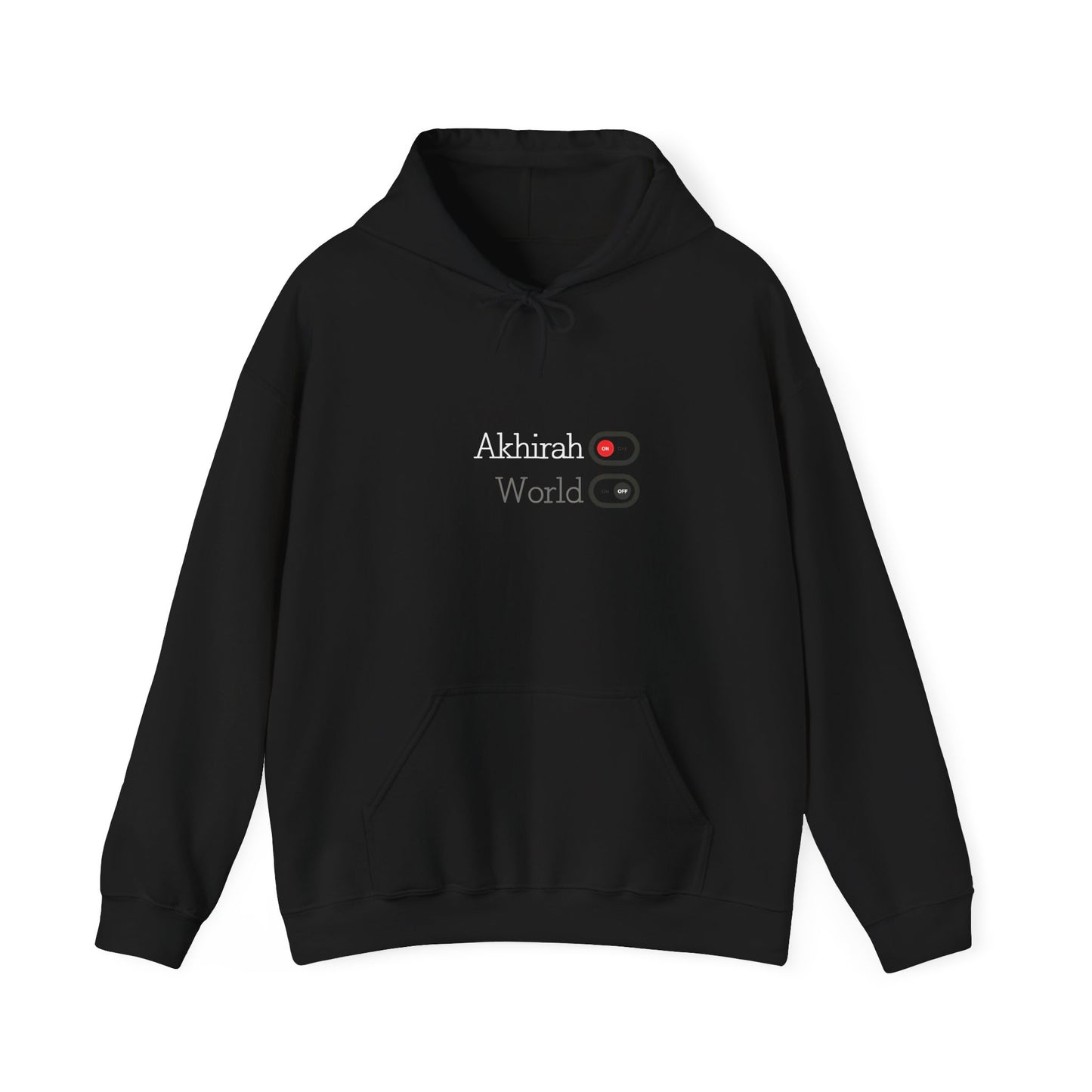 Akhirah ON, World OFF Unisex Heavy Blend™ Hooded Sweatshirt