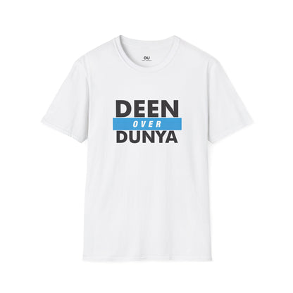 Unisex Softstyle T-Shirt - "Deen Over Dunya" Inspirational Tee | Faith and Community Apparel